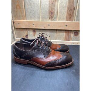 Wolverine 1000 Mile Mens Wingtip Oxford Shoes 11.5 D Leather Brown & Tan